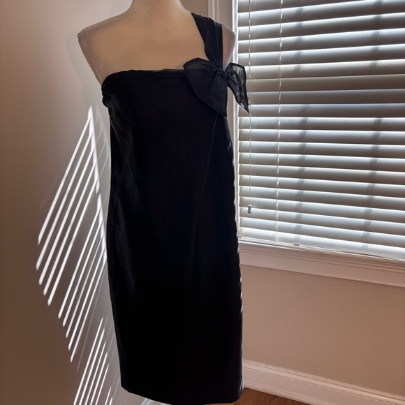 Vintage Jayson Brunsden One Shoulder Cocktail Dress - Picture 1 of 5